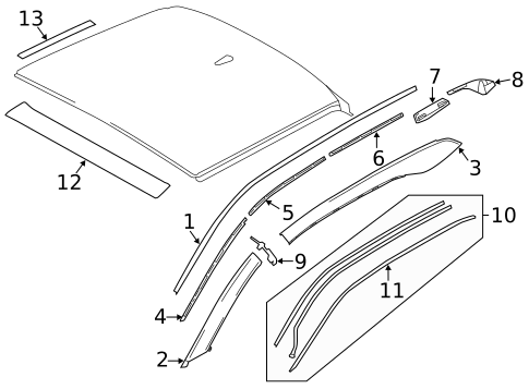 Exterior Trim - Roof for 2018 BMW i3 #0