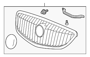 2008-2012 Buick Enclave Front Grille 20828544 GM | GMPartsDirect.com