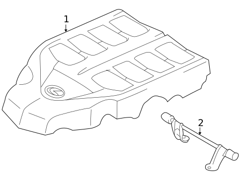 Engine Appearance Cover for 2021 Lexus GX460 #0