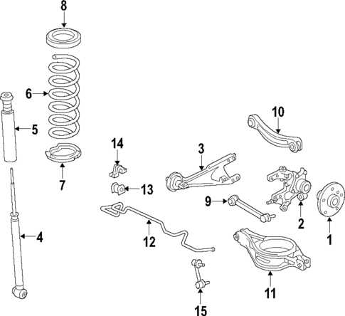Rear Suspension for 2016 Lexus CT200h #1