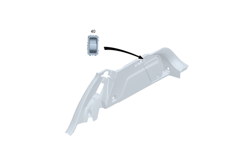 Switches in Rear Passenger Compartment/Trunk and Load Compartment for 2021 Mercedes-Benz GLE53 AMG #0