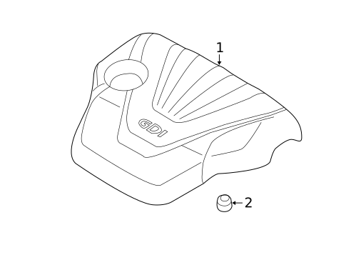 Engine Appearance Cover for 2014 Kia Forte Koup #0