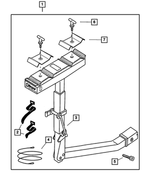 4762882 - Mopar Accessories - Component Parts: Bike Carrier Handle Lock Kit for Mopar Image