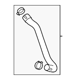 H305151JY - Belts &amp; Cooling: Radiator Coolant Hose for Mazda Image