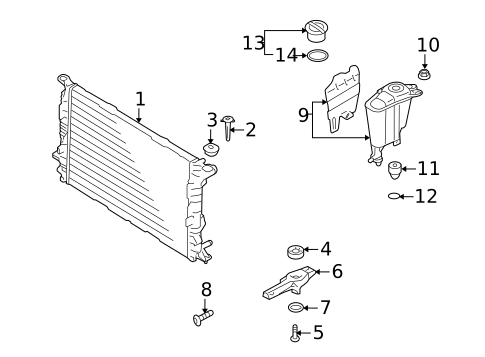Radiator & Components for 2010 Audi A5 Quattro #0