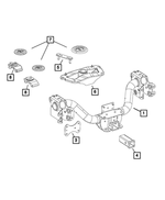 68238707AA - Frame, Bumper and Fascia: 5th Wheel Stud Plate for Ram: 3500 Image