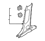 Upper Center Pillar Trim