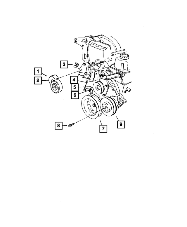 6102121AA - Cooling: Hex Head Bolt for Mopar Image