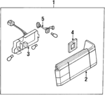 84203GA270 - Electrical: Tail Lamp Assembly for Subaru: DL, GL, Loyale, RX Image