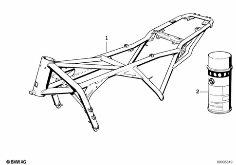 Motorcycle Frame for 1996 BMW-Motorrad K 1100 RS #1