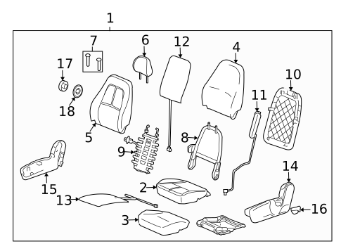 Air Bag Components for 2008 Saturn Vue #1