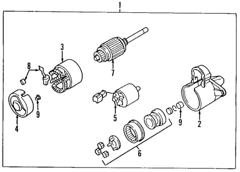 Starter for 1997 Nissan 240SX #0
