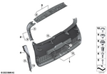 51495A0DEF1 - Vehicle Trim: Lower Tail Lid Trim Panel for Mini: Countryman S ALL4, Countryman SE ALL4, JCW Countryman ALL4 Image image
