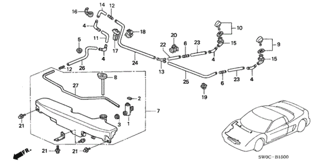 Windshield Washer for 2004 Acura NSX #0