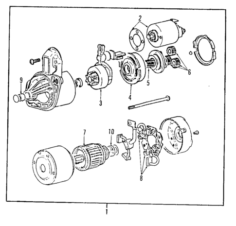 Starter for 1989 Dodge Raider #0