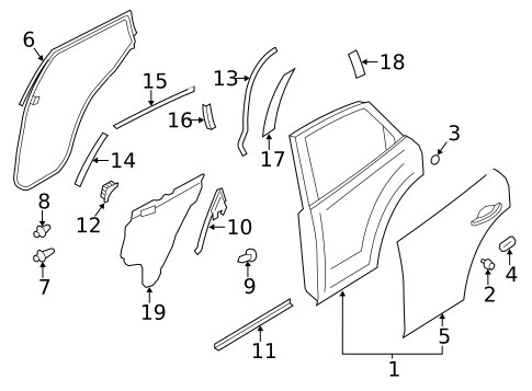 Door & Components for 2014 INFINITI QX50 #0