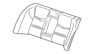 84041285 - : Part# 84041285 Light Platinum Rear Passenger Side Seat Back Cover for Cadillac: CTS Image