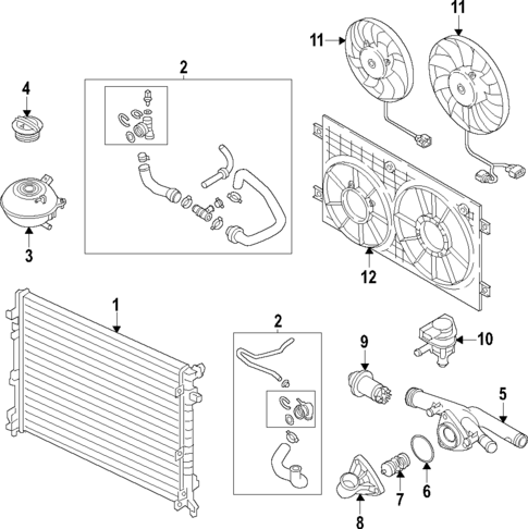 Water Pump for 2023 Volkswagen Atlas #2