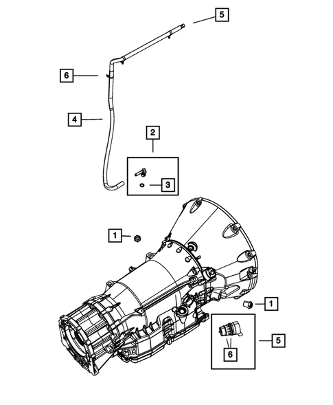 Case, Extension, Oil Pan, and Indicator (Dipstick) for 2013 Dodge Durango #5