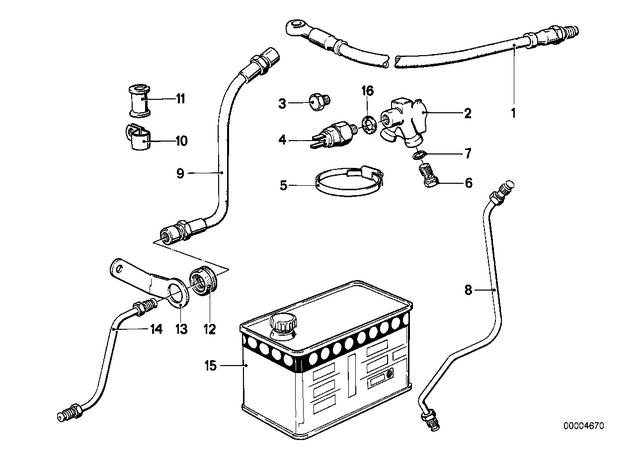 34321241564 - : Brake Hose for BMW-Motorrad Image