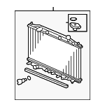 190105J0A01 - : 2013-2015 Honda Crosstour - Radiator (Denso) for Honda: Crosstour Image
