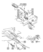 52013457AB - : Parking Brake Cable, Left for Mopar Image