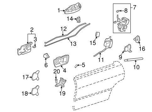 taetae1995ページ Door & Components for 1995 Toyota Tercel | American Toyota Parts
