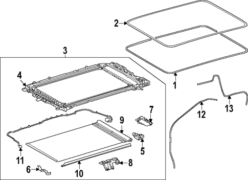 Sunroof for 2025 Lexus GX550 #0