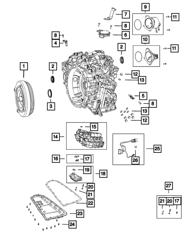 « 68070622AA –  : Transmission Trs Bloc Hydraulique pour Mopar Image »