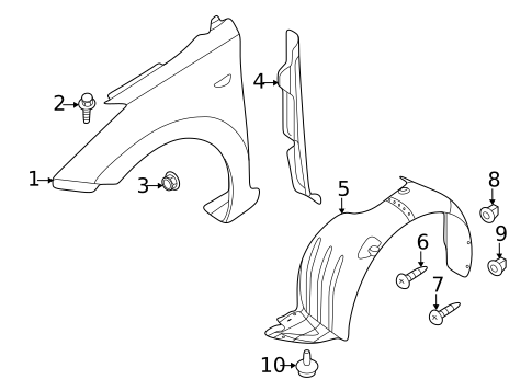 Fender & Components for 2013 Hyundai Elantra Coupe #0