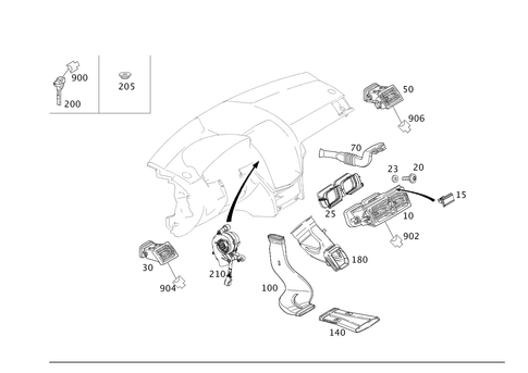 Air Ducting for 2012 Mercedes-Benz C350 #0