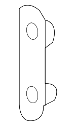4146300045 - Body: Striker Reinforced Plate for MB Vans Image