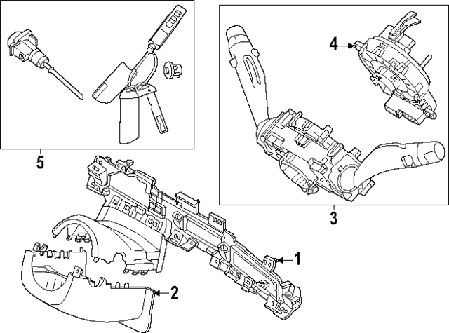 84724R5AA0 - : Steering Column Cover for Kia Image