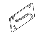 8101711 - Body: License Bracket for Mercedes-Benz Image