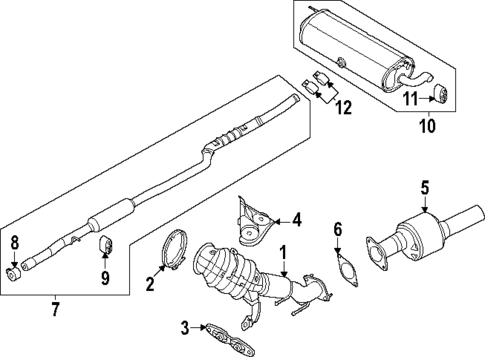 Exhaust Components for 2025 Lincoln Nautilus #0