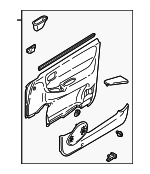 GD7A6843YE29 - Body: Door Trim Panel for Mazda: 626 Image