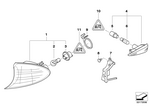 63136943121 - Lighting: Left Turn Indicat.Lamp Bulb Socket for BMW Image