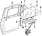 1237301118 - Body: Glass for Mercedes-Benz Image