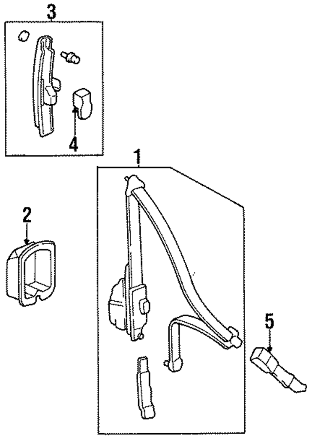 4818SX0A04ZB - : Lap &amp; Shoulder Belt for Honda Image