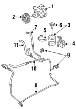 4838819 - : Power Steering Pressure Hose for Saab: 900 Image
