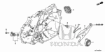 22821RF8000 - Transmission - Manual: FORK, CLUTCH RELEASE for Honda Image