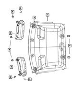 6DD32DX9AA - Interior Trim: Headliner for Ram: 2500, 3500 Image