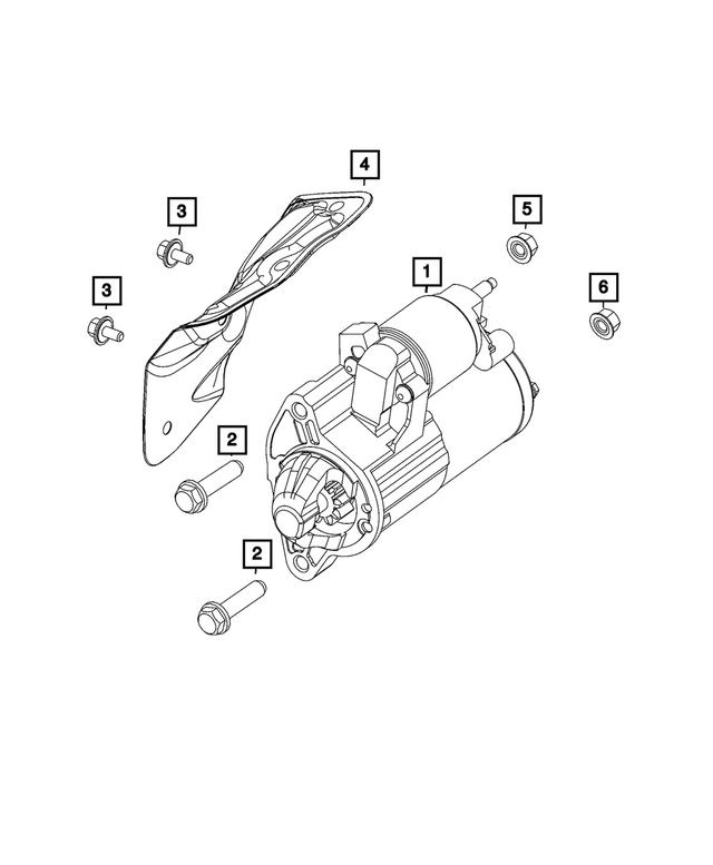 R6029722AA - Electrical: Engine Starter, Remanufactured for Mopar Image image