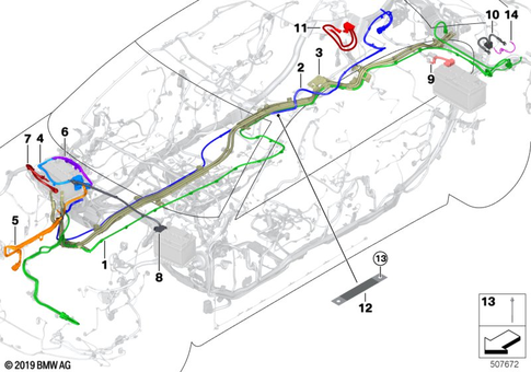 Scope of Repair Work Main Wiring Harness for 2019 BMW 740iX #0