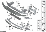 51117357178 - Vehicle Trim: Mount, Bumper, Front, Lower for BMW Image