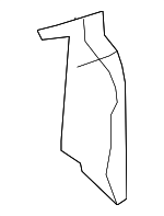 63320SNAA00ZZ - : 2006-2011 Honda Civic - Gutter R Rear for Honda: Civic Image