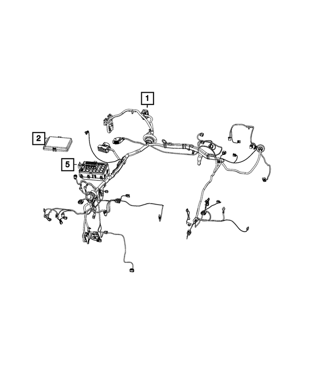 « 68542606AC –  : Projecteur/tablier Cablage pour Mopar Image »