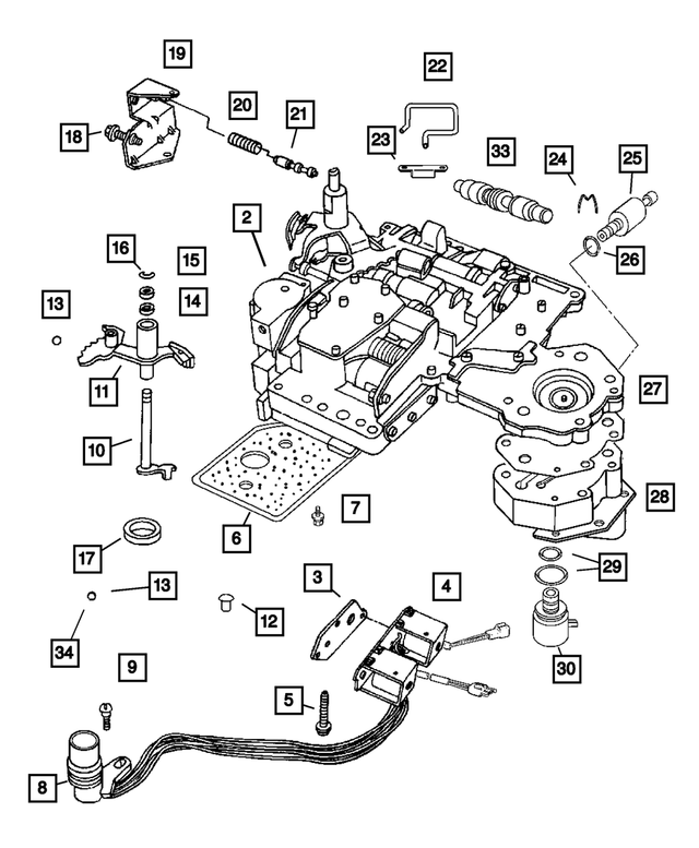 RL854241AA - Automatic Transmission 4 Speed [DG8]: Transfer Plate Body for Mopar Image