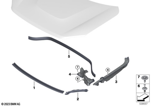 Hood for 2024 Mini Countryman SE ALL4 #1