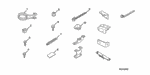 938930400807 - Accessory Components: SCREW-WASHER (4X8) for Honda Image